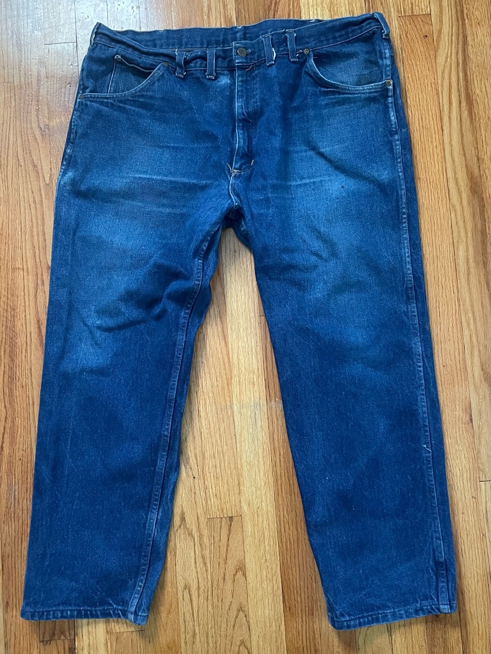 CARHARTT JEANS Dark Blue Relaxed Men’s 40x28 Utility Work Wear Gently Worn